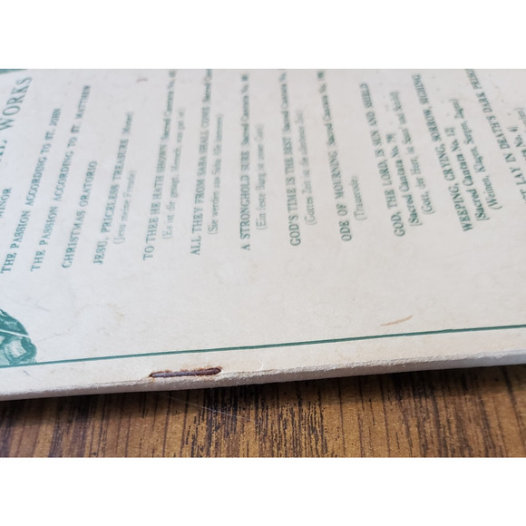 J.S. Bach Choral Works Songbook G Schirmer New York Mass B Minor - Picture 6 of 9